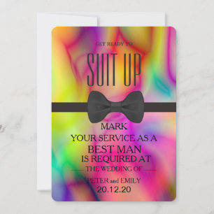 Invitation Votre service comme meilleur homme