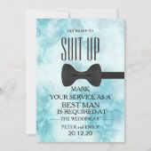 Invitation Votre service comme meilleur homme (Devant)