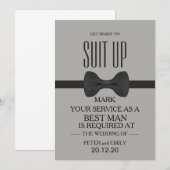 Invitation Votre service comme meilleur homme (Devant / Derrière)