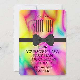 Invitation Votre service comme meilleur homme
