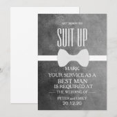 Invitation Votre service comme meilleur homme (Devant / Derrière)