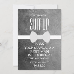 Invitation Votre service comme meilleur homme