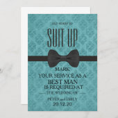 Invitation Votre service comme meilleur homme (Devant / Derrière)