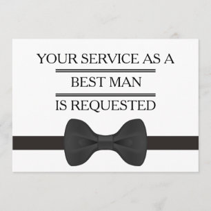 Invitation Votre service comme meilleure demande d'homme de