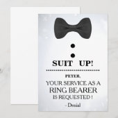 Invitation Votre service en tant que demande de porteur d'ann (Devant / Derrière)