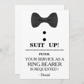 Invitation Votre service en tant que demande de porteur d'ann (Devant / Derrière)