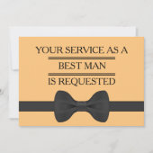 Invitation Votre service en tant que demande Groomsman Best M (Devant)