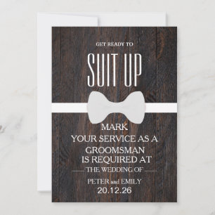 Invitation Votre service en tant que garçon d'honneur