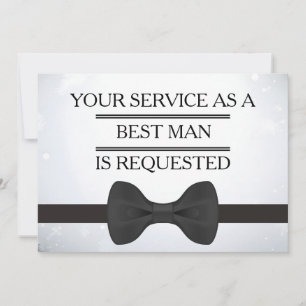 Invitation Votre service en tant que garçon d'honneur Demande
