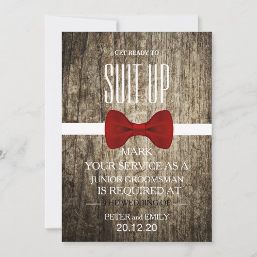 Invitation Votre service en tant que grand gardien (Devant)