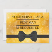 Invitation Votre service en tant que Groomsman Best Man Reque (Devant)