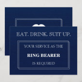 Invitation Votre Service En Tant Que Porteur De Bague Est Req (Devant / Derrière)