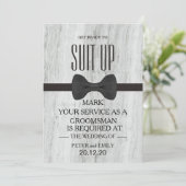 Invitation Votre service en tant qu'entreprise (Debout devant)