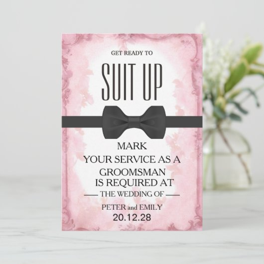 Invitation Votre service en tant qu'entreprise (Debout devant)