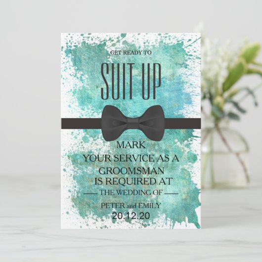 Invitation Votre service en tant qu'entreprise (Debout devant)