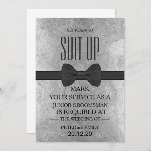 Invitation Votre service en tant qu'entreprise (Devant / Derrière)