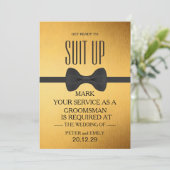 Invitation Votre service en tant qu'entreprise (Debout devant)