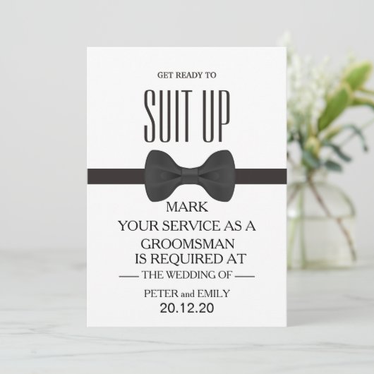 Invitation Votre service en tant qu'entreprise (Debout devant)