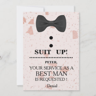 Invitation Votre service en tant qu'homme