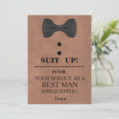 Invitation Votre service en tant qu'homme (Debout devant)