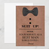 Invitation Votre service en tant qu'homme (Devant / Derrière)