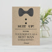 Invitation Votre service en tant qu'homme (Debout devant)