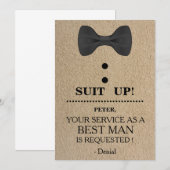 Invitation Votre service en tant qu'homme (Devant / Derrière)