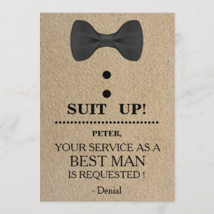 Invitation Votre service en tant qu'homme