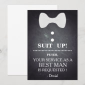 Invitation Votre service en tant qu'homme (Devant / Derrière)