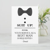 Invitation Votre service en tant qu'homme (Debout devant)