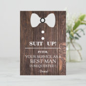 Invitation Votre service en tant qu'homme (Debout devant)