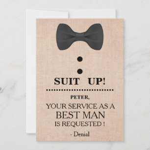 Invitation Votre service en tant qu'homme