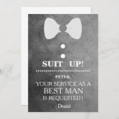 Invitation Votre service en tant qu'homme (Devant / Derrière)