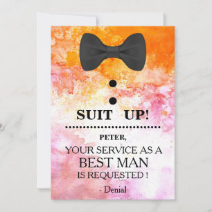 Invitation Votre service en tant qu'homme