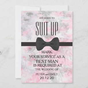 Invitation Votre service en tant qu'invitation Best Man