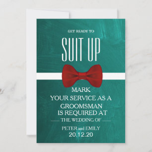 Invitation Votre service en tant qu'invitation de garçon d'ho