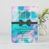 Invitation Votre service en tant qu'invitation de Groomsman (Debout devant)