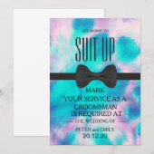 Invitation Votre service en tant qu'invitation de Groomsman (Devant / Derrière)