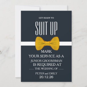 Invitation Votre service en tant qu'invitation de Groomsman