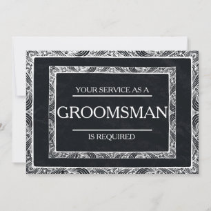Invitation Votre service est demandé comme Groomsman
