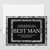 Invitation Votre service est demandé comme meilleur Groomsman (Devant / Derrière)