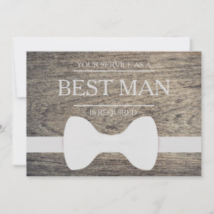Invitation Votre service est demandé comme meilleur Groomsman