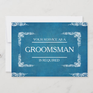 Invitation Votre service est demandé en tant que Groomsman