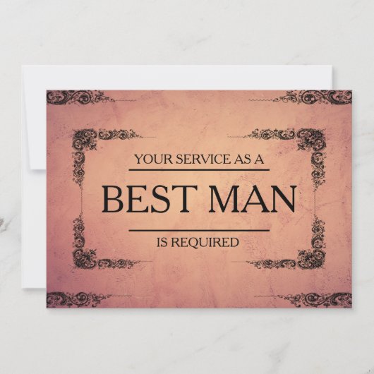 Invitation Votre service est demandé en tant que meilleur Gro (Devant)