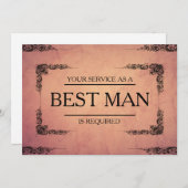 Invitation Votre service est demandé en tant que meilleur Gro (Devant / Derrière)