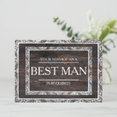 Invitation Votre service est demandé en tant que meilleur Gro (Debout devant)