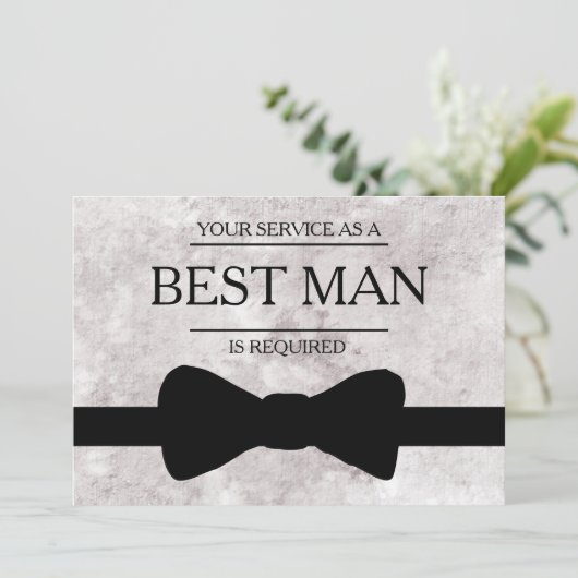 Invitation Votre service est demandé en tant que meilleur Gro (Debout devant)