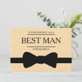 Invitation Votre service est demandé en tant que meilleur Gro (Debout devant)