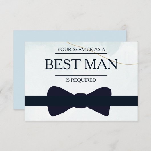 Invitation Votre service est demandé en tant que meilleur Gro (Devant / Derrière)