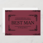 Invitation Votre service est demandé en tant que meilleur Gro (Devant / Derrière)